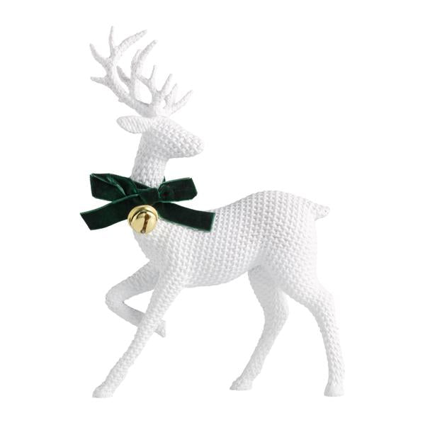 MUD PIE LARGE RESIN WHITE DEER