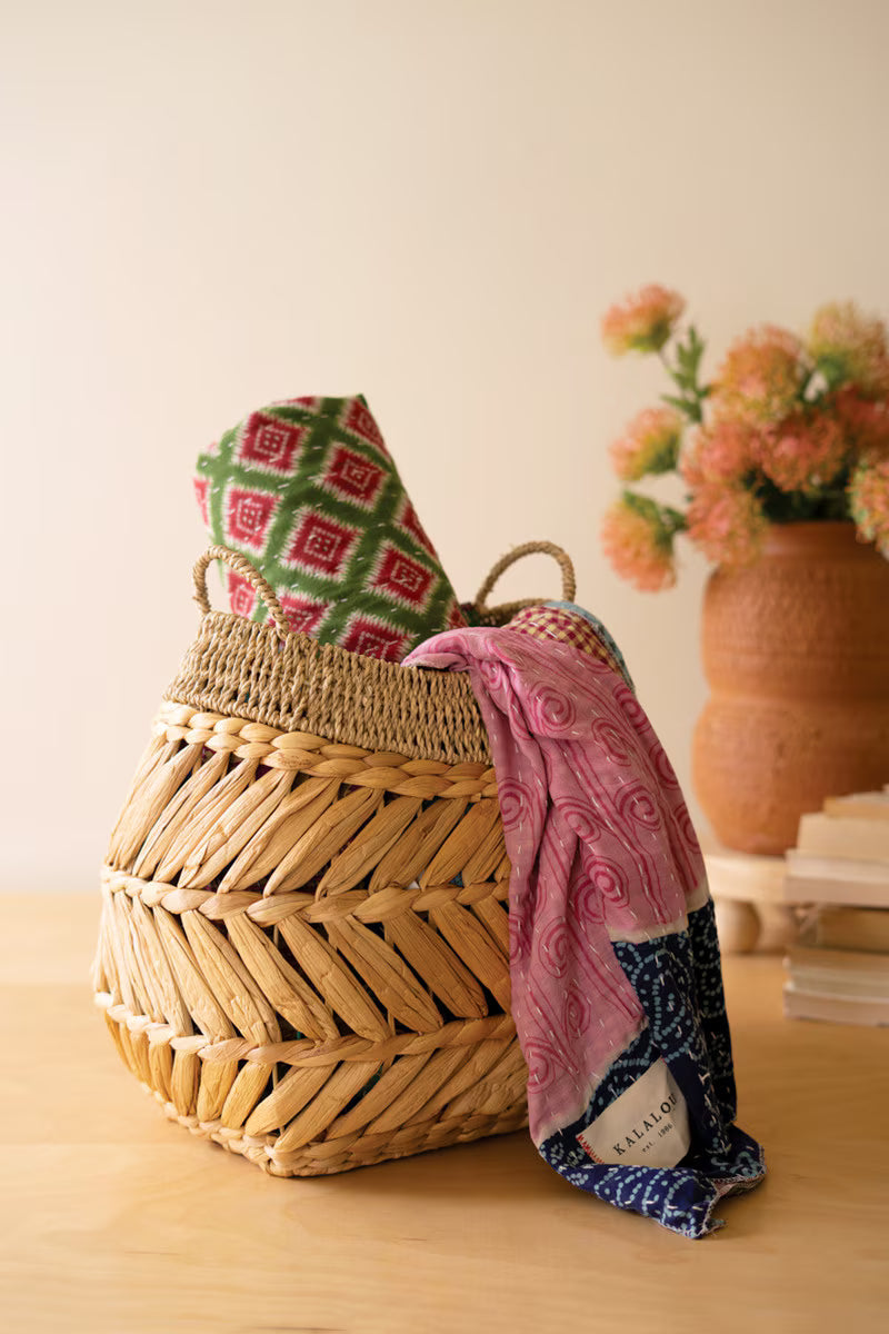 Kalalou Seagrass Basket with Two Handles