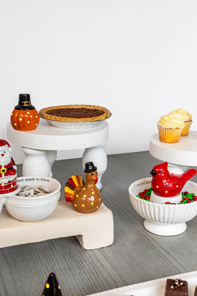 MUD PIE CARDINAL LIGHT-UP SITTER