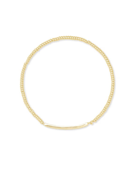 KENDRA SCOTT ADDISON STRETCH BRACELET GOLD METAL