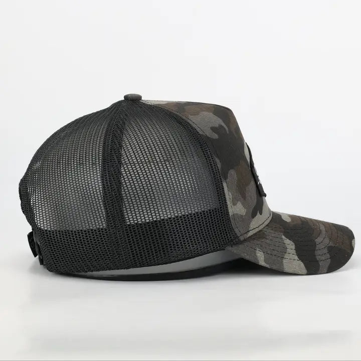 Ole Boy Black Camo Classic Logo Patch Hat