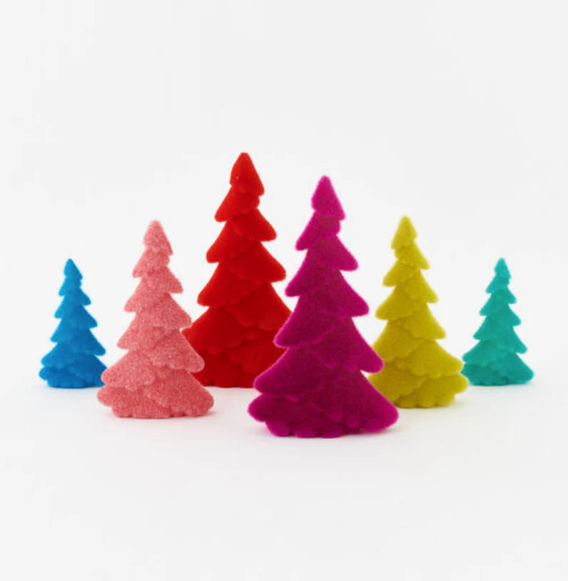 180 Degrees Flocked Christmas Trees