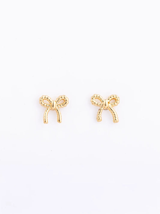 MICHELLE MCDOWELL Julie Bow Stud Earrings