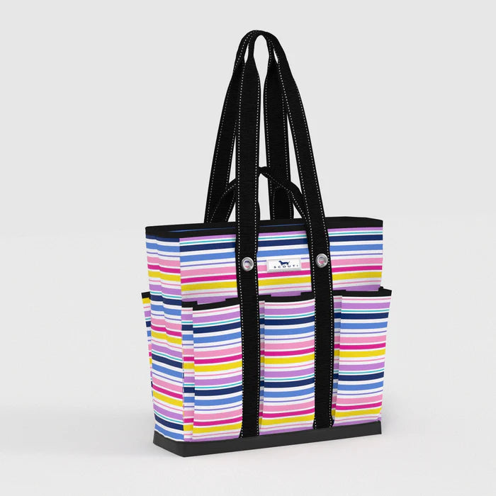 SCOUT ROCKET POCKET TOTE-STRIPE A POSE