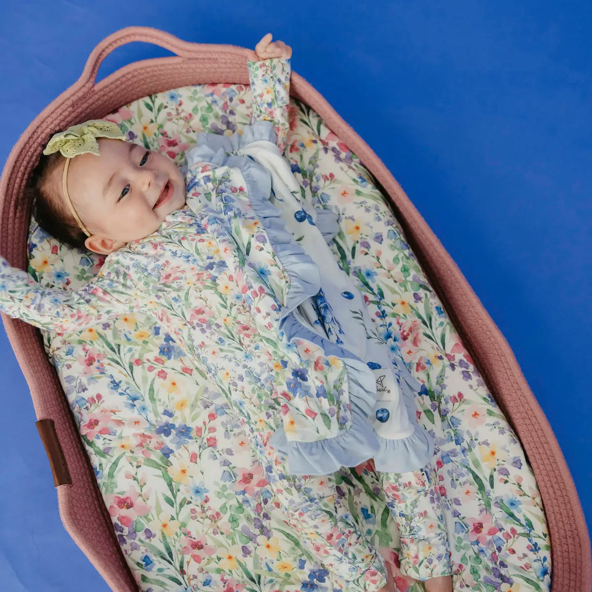 Copper Pearl Ruffled Security Blanket Set - Catherine