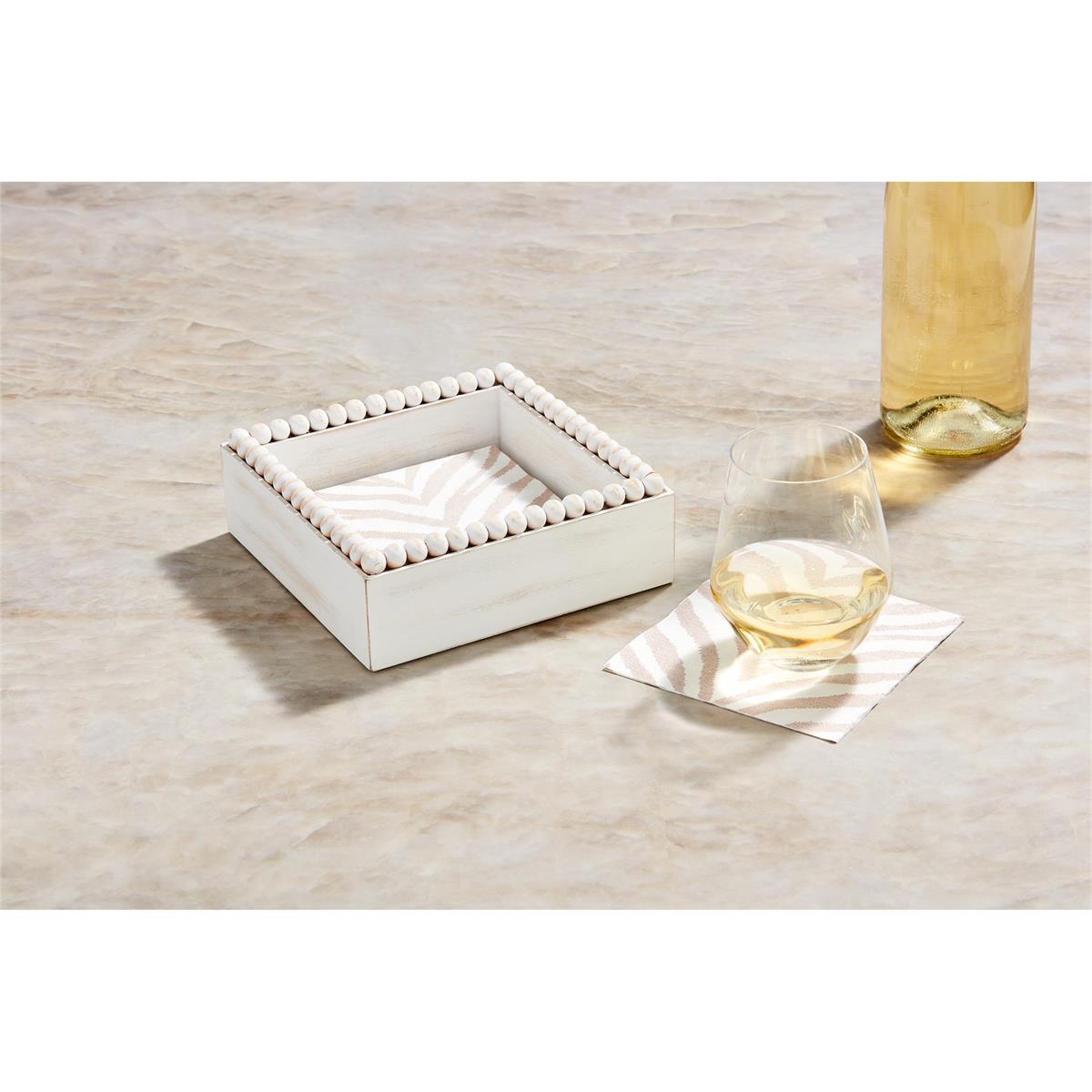 MUD PIE ANIMAL PRINT NAPKIN CADDY SET