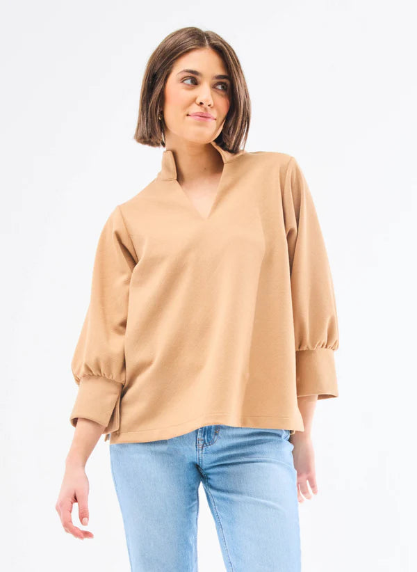 Mary Square Jocelyn Latte Top