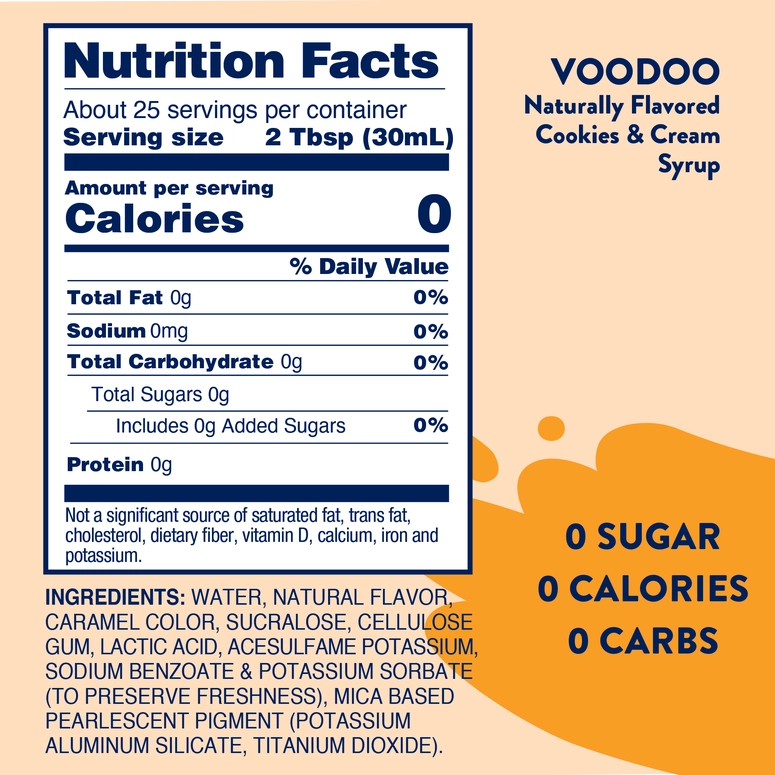 Jordan's Skinny Mixes Sugar Free Voodoo Syrup