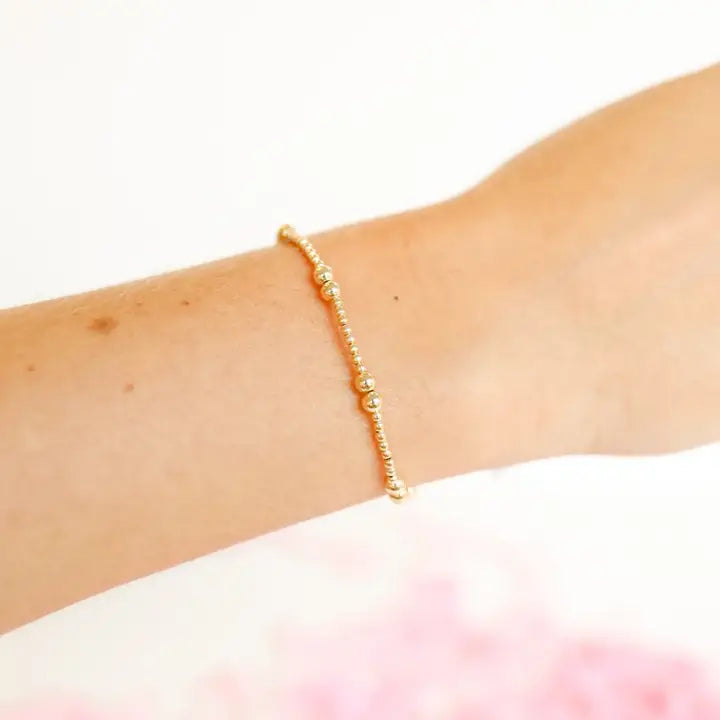 Beaded Blondes Leah Bracelet in Gold