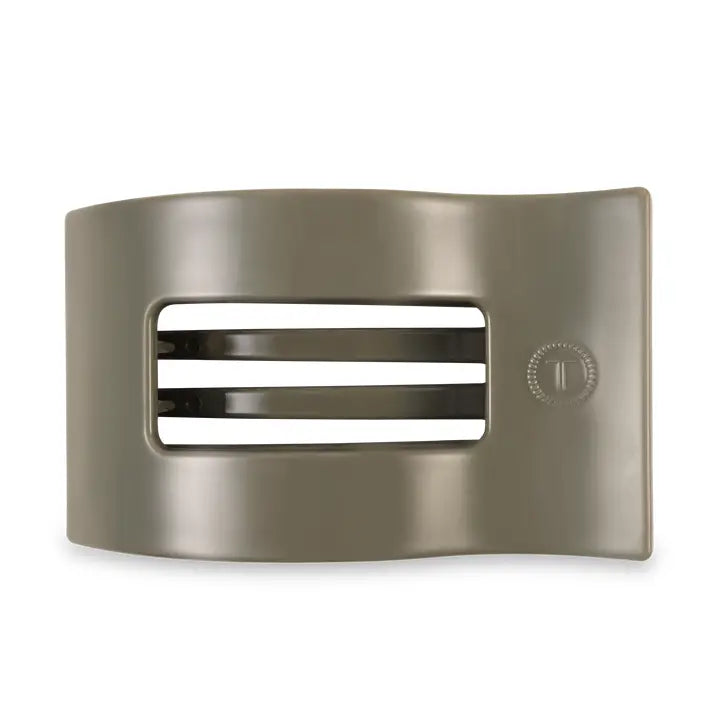 Teleties Flat Rectangle Hair Clip | Large | Sage It Ain't So