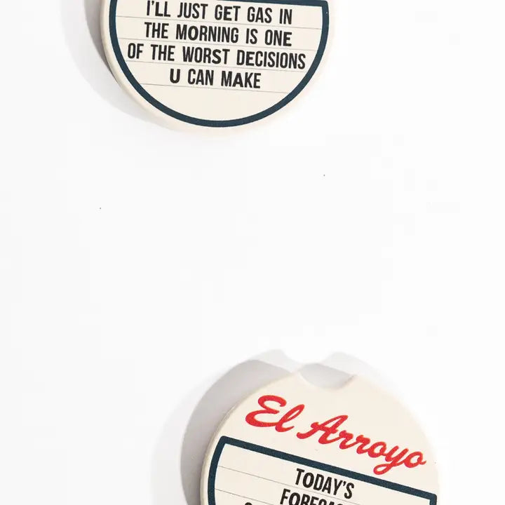 El Arroyo Car Coaster Set - Today's Forecast
