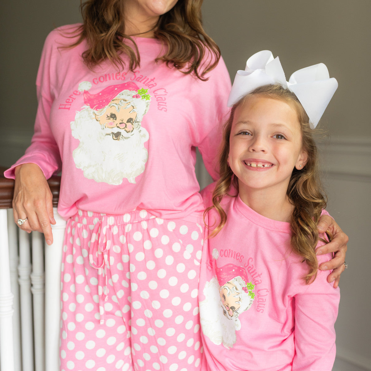 JANE MARIE HERE COMES SANTA CLAUS LONG SLEEVE JAMMIE PANT SET