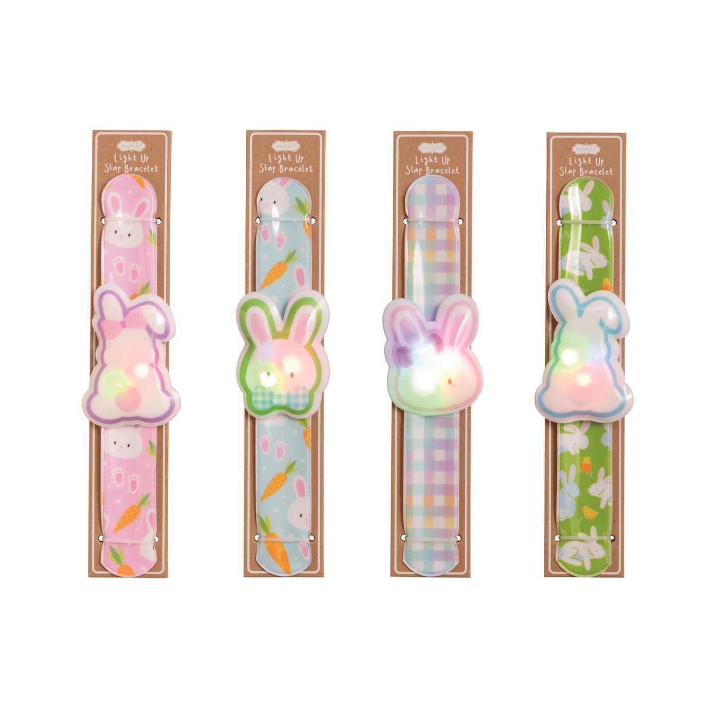 MUD PIE EASTER LIGHT-UP SLAP BRACELETS