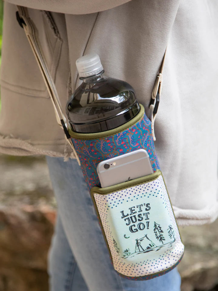 Natural Life Insulated Water Bottle Carrier - Let's Just Go