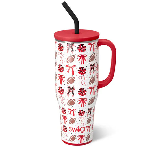 Swig Life We've Got Spirit Black + Red Mega Mug (40oz)