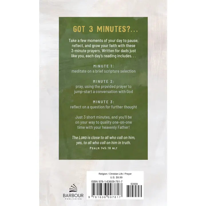 Barbour Publishing, Inc. 3-Minute Prayers For Dads