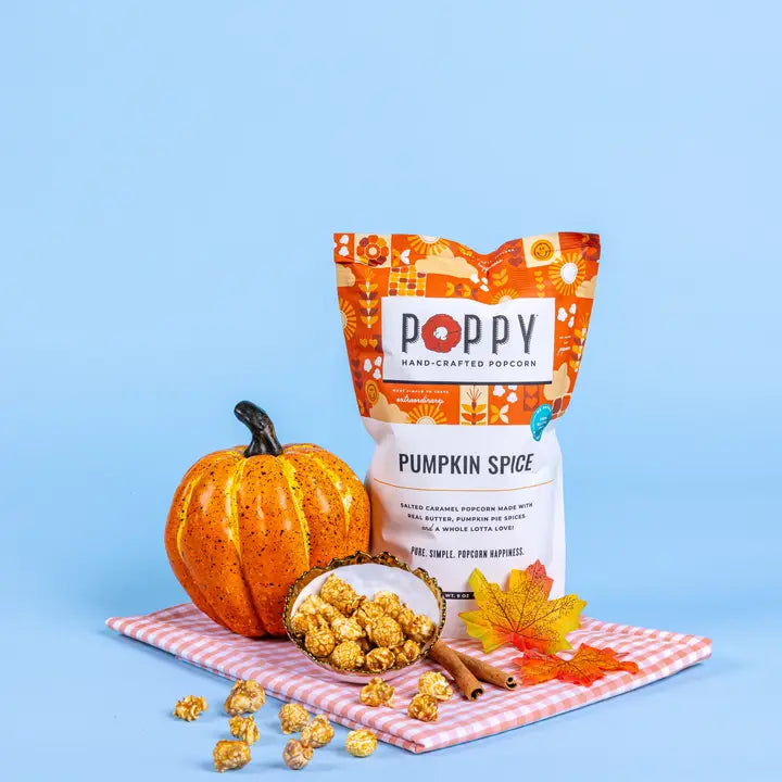 Poppy Pumpkin Spice Popcorn