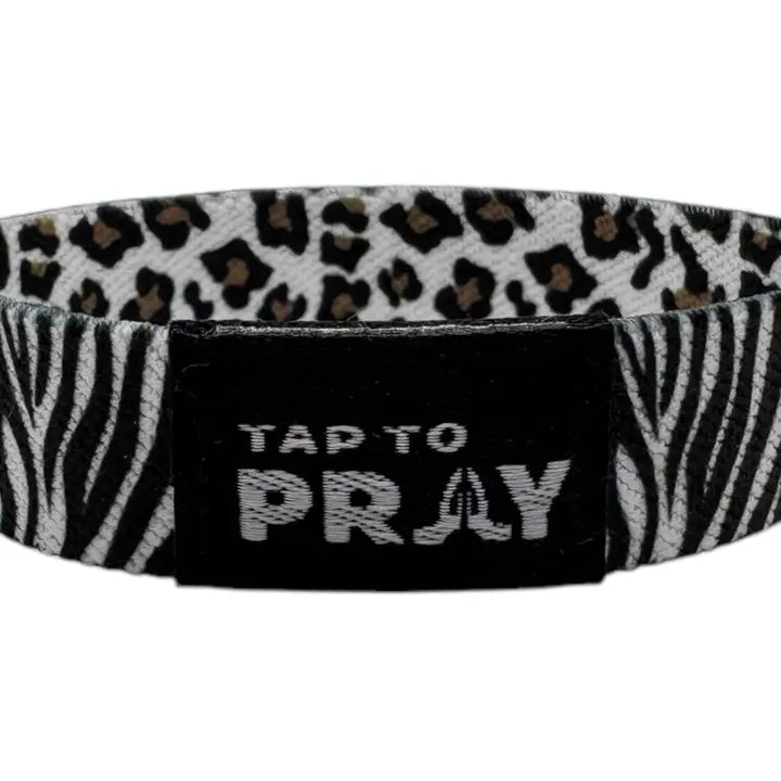 Versible Tap To Pray™ Wristbands - Safari Zebra