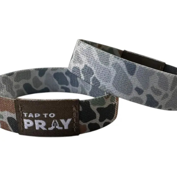Versible Tap To Pray™ Wristbands - River Rock Camo Classic & Sage
