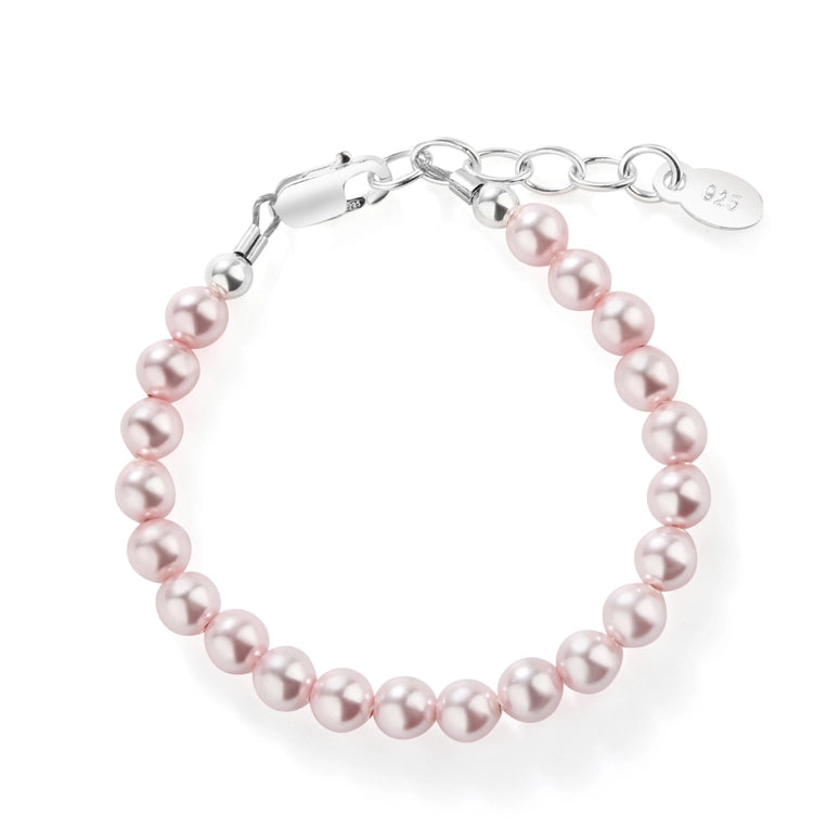 Cherished Moments Sterling Silver Pink Pearl Baby Girl & Children's Bracelet