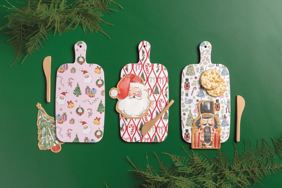 MUD PIE CHRISTMAS MELAMINE BOARD SETS