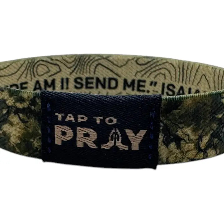 Versible Tap To Pray™ Wristbands - Valor Camo & Isaiah 6:8
