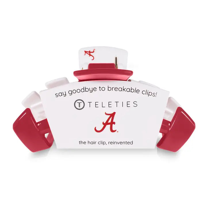 Teleties Classic College Hair Clip | Large | Univ. of Alabama