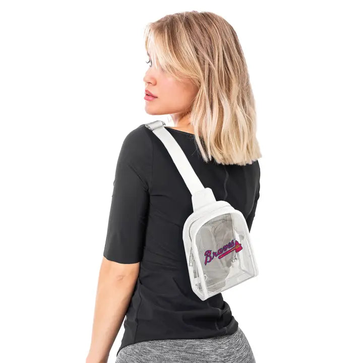 MLB Atlanta Braves Clear Mini Sling