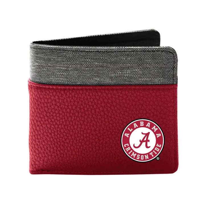 NCAA Alabama Crimson Tide Pebble Bi-Fold Wallet