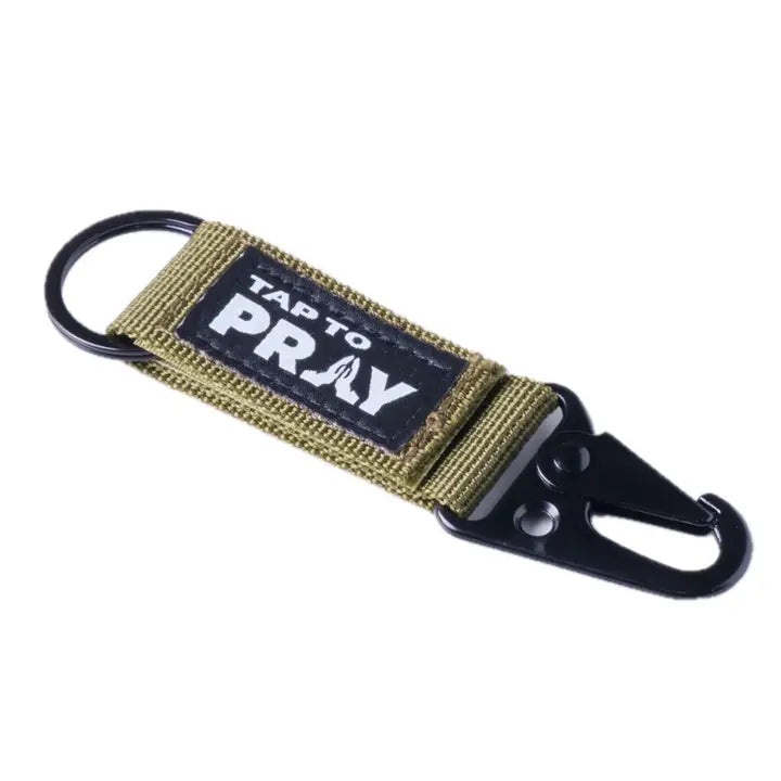 Tap To Pray® Tactical Carabiner Keychain-Green