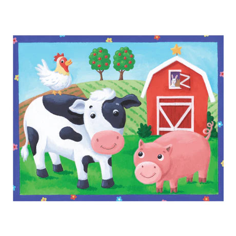 Mudpuppy On The Farm 12-Piece Pouch Puzzle