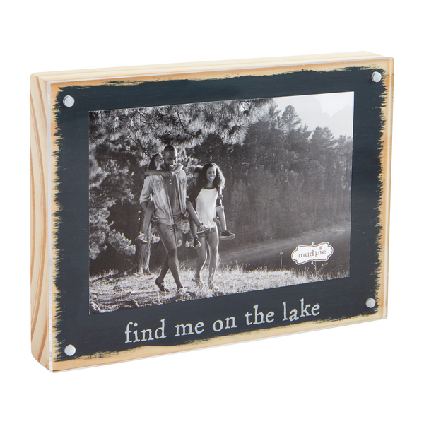 MUD PIE FIND ACRYLIC MAGNET LAKE FRAME