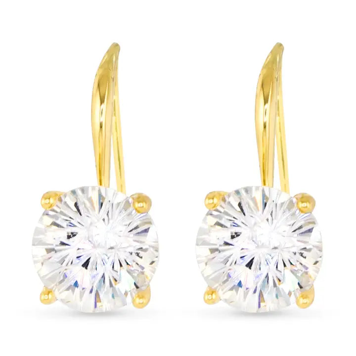 Amanda Blu Solitaire Drop Earring - Gold