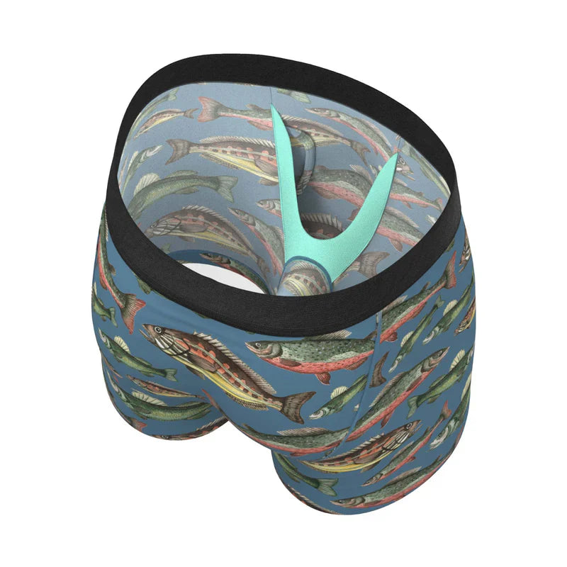 Shinesty The Catch of the Day | Fish Print Ball Hammock® Pouch Underwear With Fly