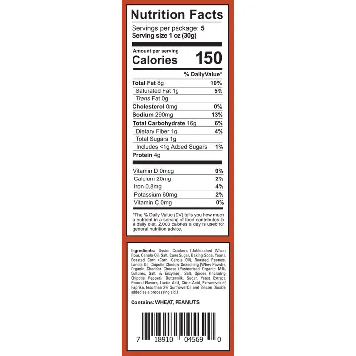 Bruce Julian Heritage Foods Couch Mix® - Chipotle Cheddar 5.5-oz Bag