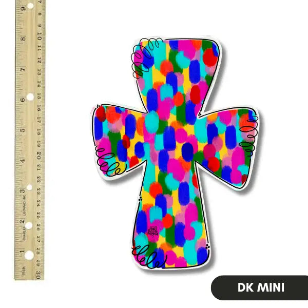 DK Designs Stained Cross Mini
