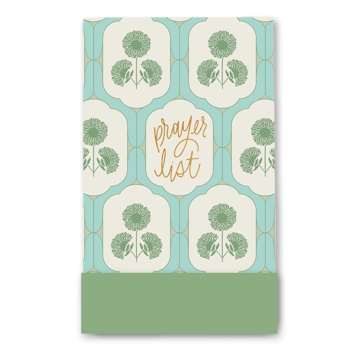 Mary Square Flip Notepad Prayer List Lattice Blooms