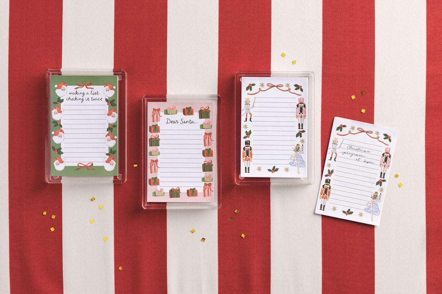 MUD PIE MAKING A LIST NOTEPAD & CADDY SET