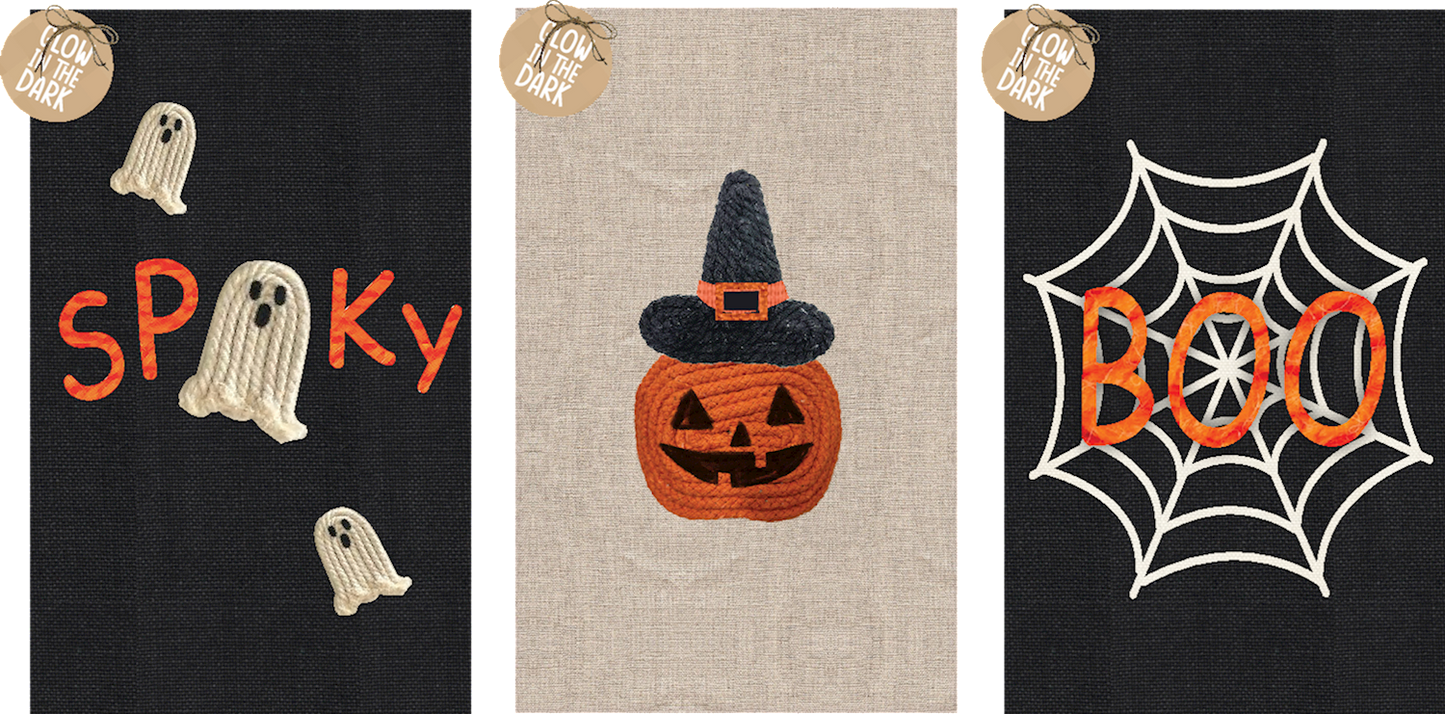 Mud Pie Halloween Glow Rope Towels