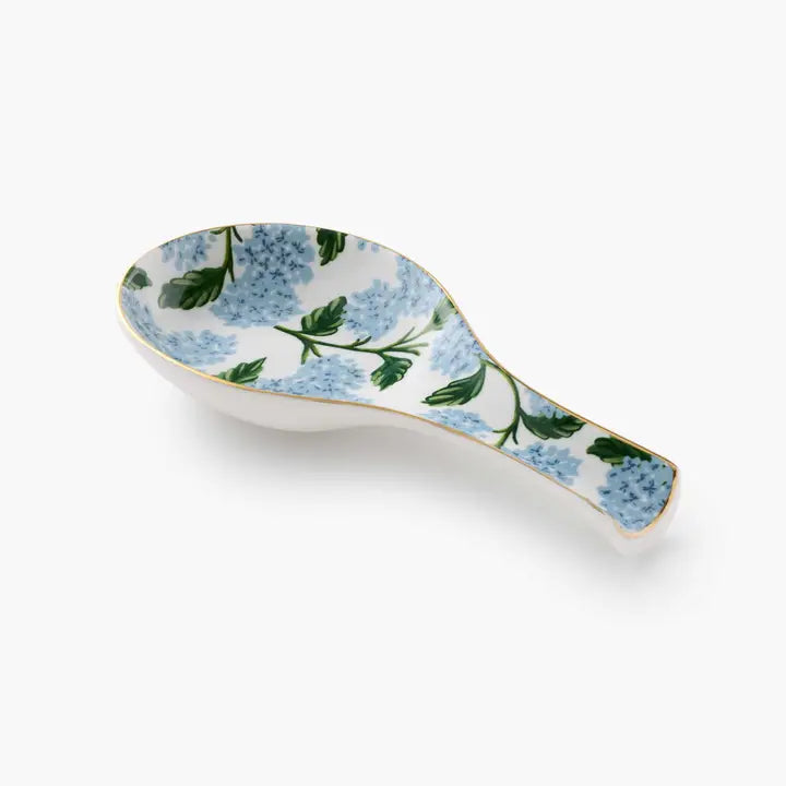 Rifle Paper Co. Hydrangea Porcelain Spoon Rest
