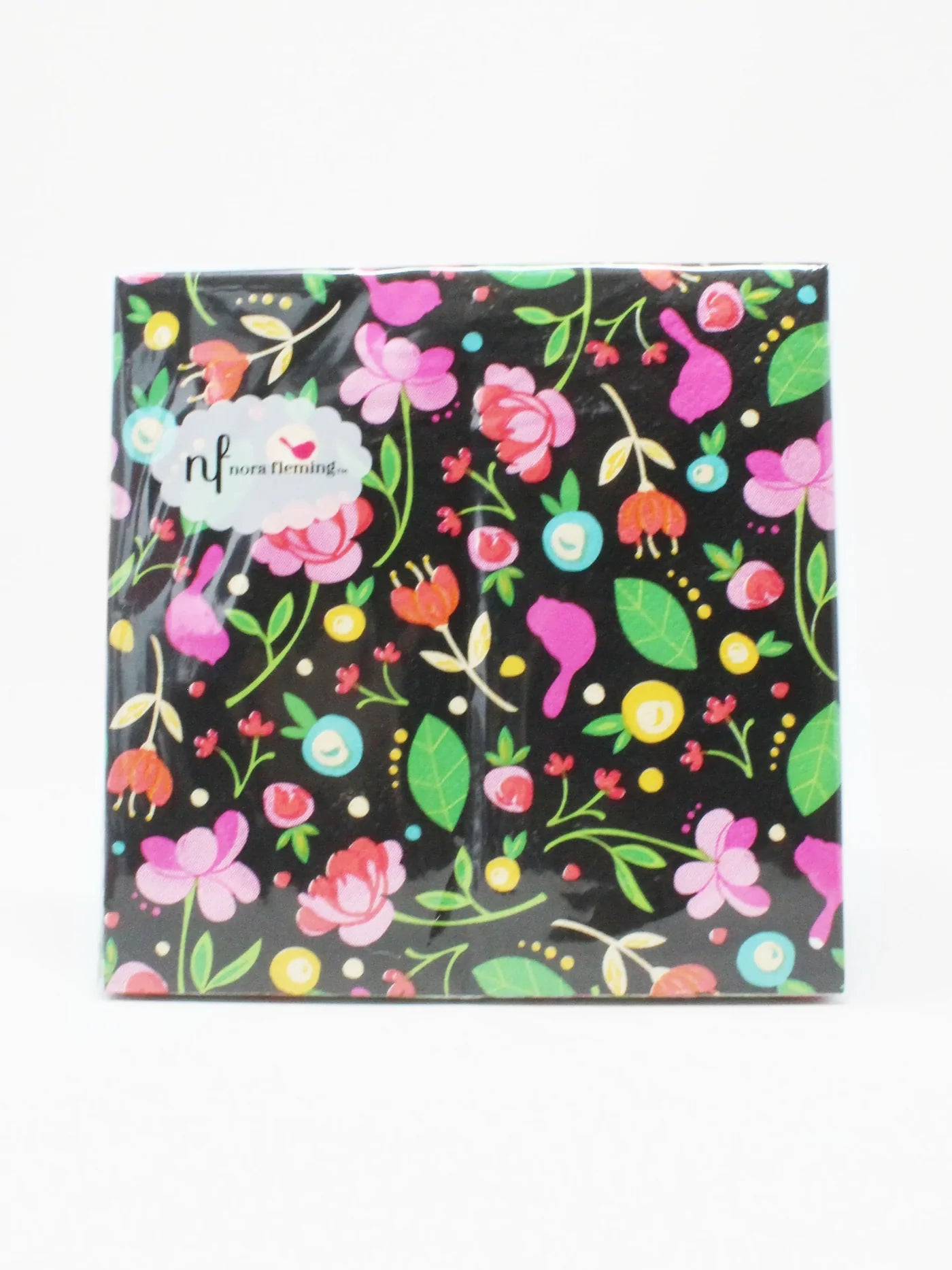 nora fleming pink birdie cocktail napkins