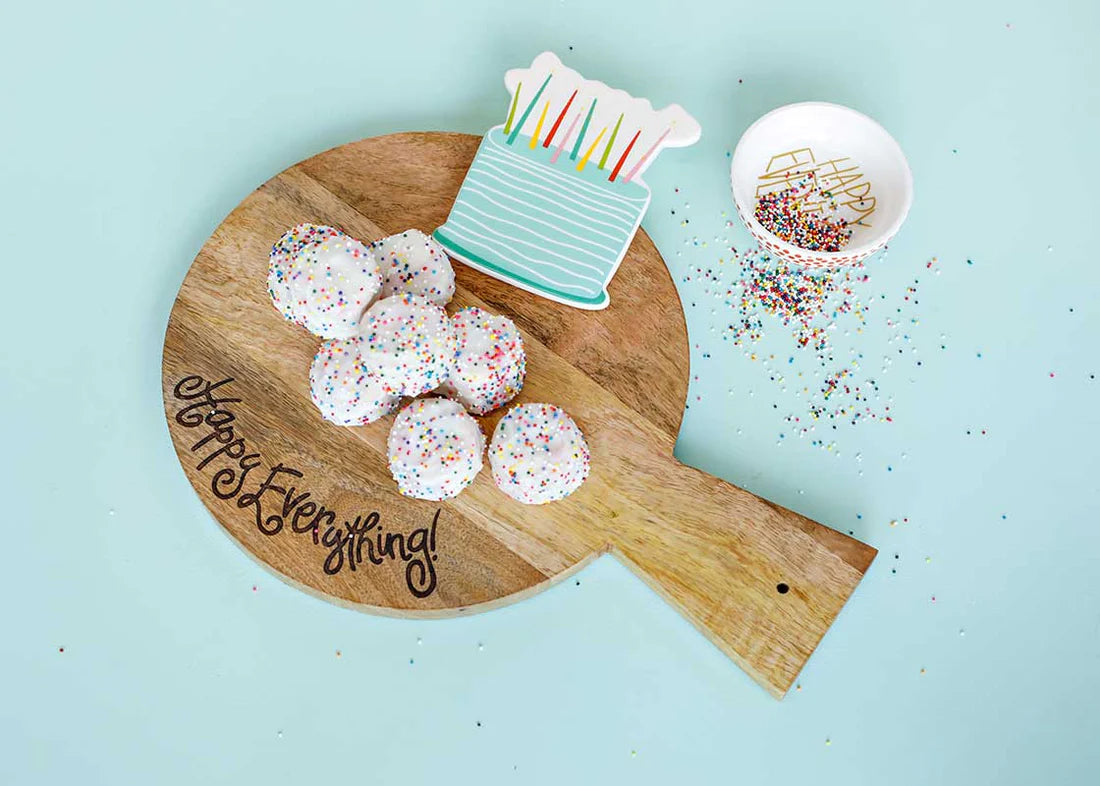 HAPPY EVERYTHING! WOODEN SERVING BOARD