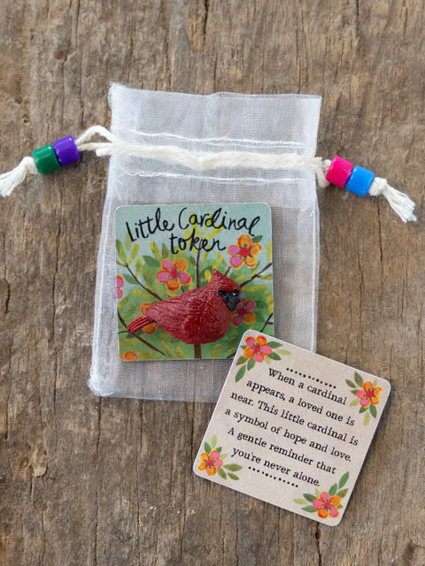 Natural Life Little Pocket Token-Cardinal