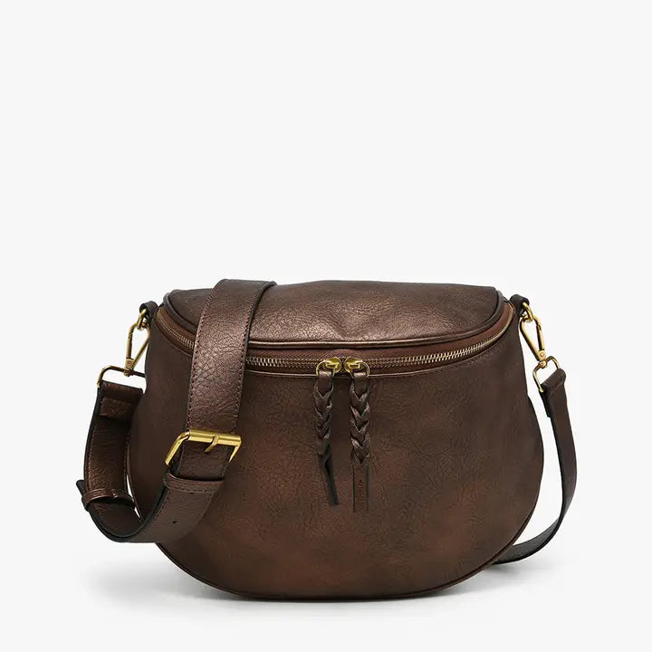 Jen & Co Megan Distressed Sling Bag