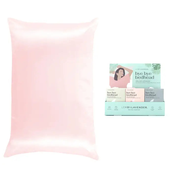 Lemon Lavender Solid Silky Satin Pillowcase