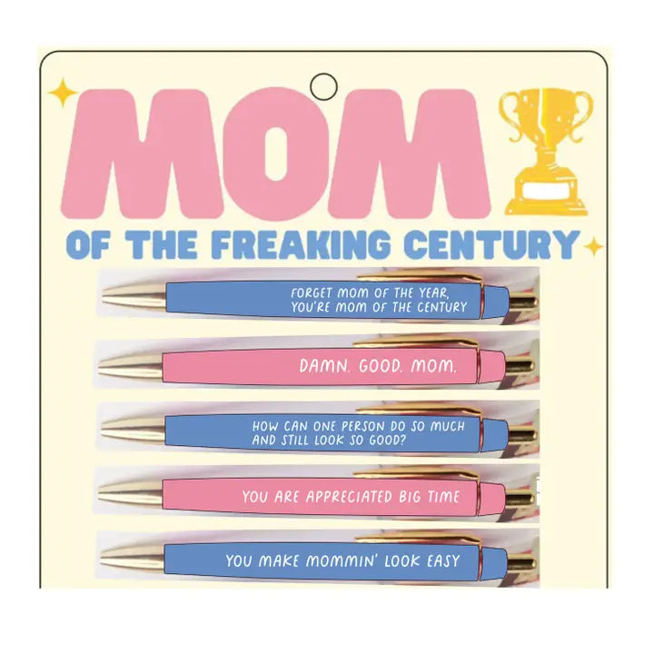 Fun Club Mom of the Freaking Century Pen Set
