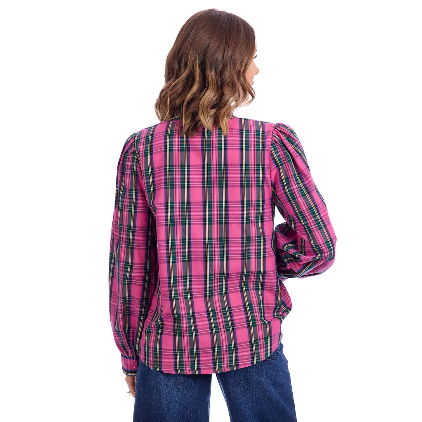 MUD PIE MITZY PLAID TOP