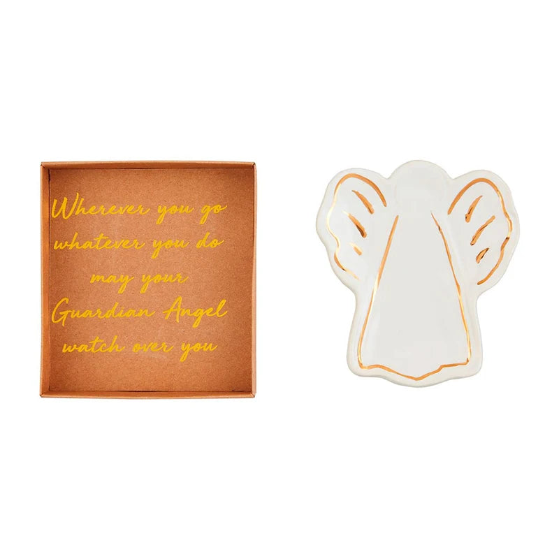 MUD PIE STRIPE ANGEL WINGS TIDBIT DISH