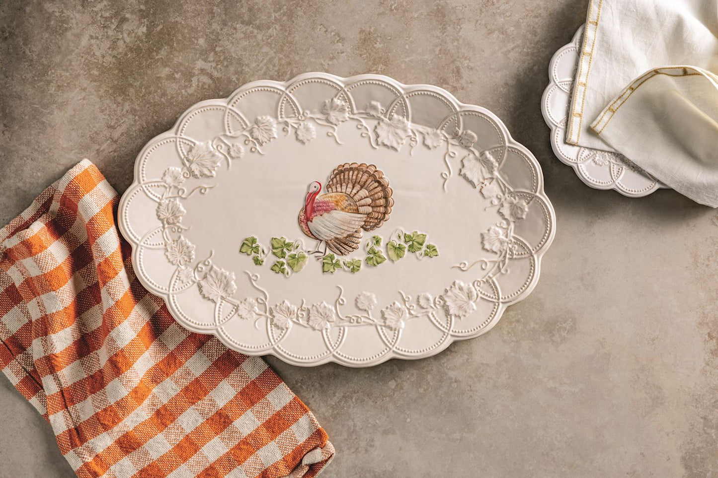 Mud Pie  Turkey Platter