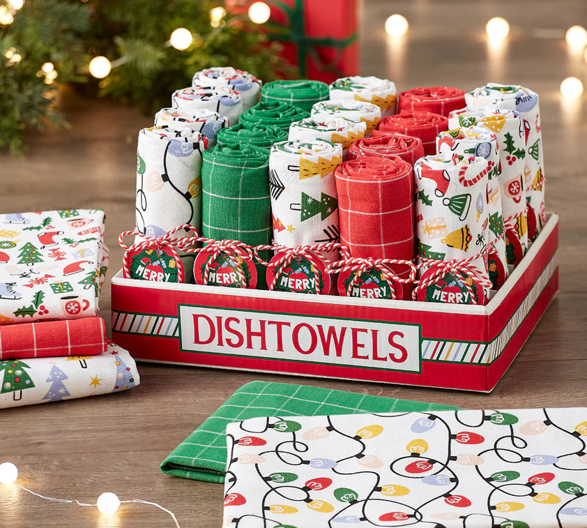 Oh What Fun Christmas Dishtowels